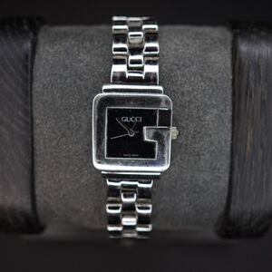 Gucci 3600L Women's Watch Quartz 23mm Black Dial Swiss Made Square Working